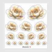 Sticker Monde de Fée au Miel Doré – Fleurs (Feuille)