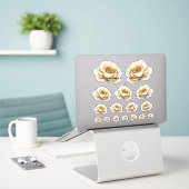 Sticker Monde de Fée au Miel Doré – Fleurs (Ordinateur portable sur le bureau)