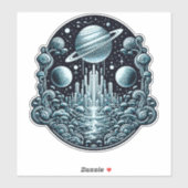 Sticker Mondes Fantastiques De L'Espace Extérieur 408 (Feuille)