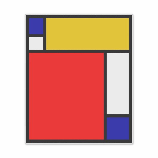 Sticker Mondrian 4 (Devant)