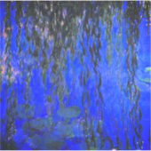 Sticker Monet Lys d'eau et Branches de saules de pleurs (Devant)