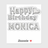 Sticker Monica Happy Birthday (Feuille)