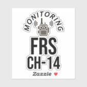 Sticker Moniteur FRS Channel 14 (Feuille)