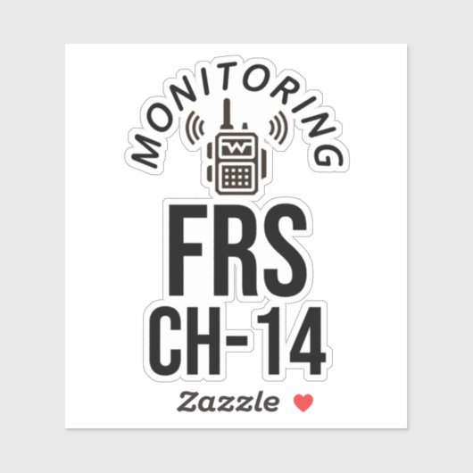 Sticker Moniteur FRS Channel 14 (Feuille)