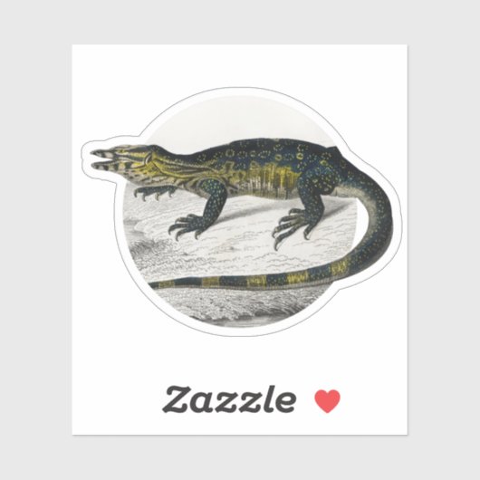 Sticker Moniteur Lizard (Feuille)