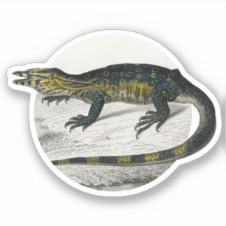 Sticker Moniteur Lizard