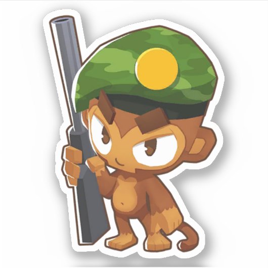 Sticker Monkey Bloons Td 6 (Devant)