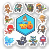 Sticker Monkey Bloons Td 6 (Recto)