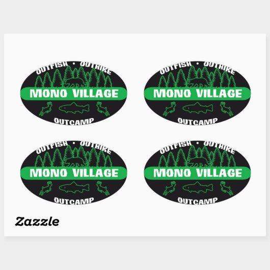 Sticker Mono Village Survivor Vert (Feuille)