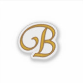 Sticker Monogram B Gold Luxury (Devant)