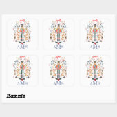 Sticker Monogram Ballet Nutcracker (Feuille)
