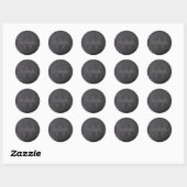 Sticker Monogram Black Wax Seal (Feuille)