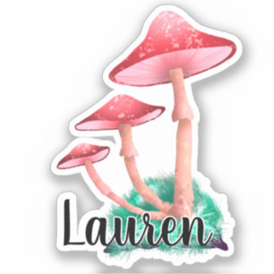Sticker Monogram Cute Artsy Champy tendance - Ajouter Nom 