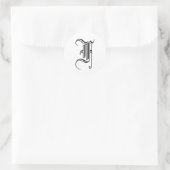 Sticker Monogram F Ancien style anglais (Sac)