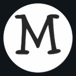 Sticker Monogram M Mariage Seal<br><div class="desc">Les Cadeaux Monogram offrent une vaste sélection de timbres-poste USPS personnalisables, autocollants de scellés d'enveloppe, cartes de voeux, chemises, casquettes, boutons, magnets et bien plus encore. Ces monogrammes sont parfaits pour envoyer des invitations à un mariage, des invitations à une fête d'anniversaire, des annonces de remise de diplômes et des...</div>