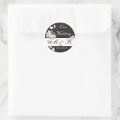 Sticker Monogram Mariage Black (Sac)