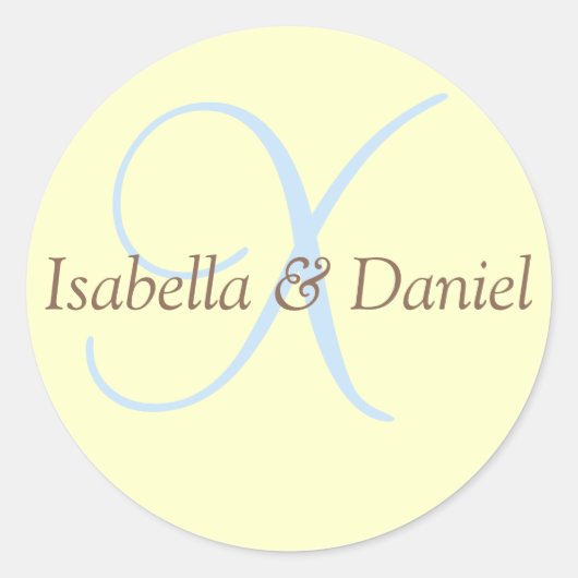 Sticker Monogram Mariage Monogram (Devant)