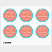 Sticker Monogram mariage - Personnalisez-le ! (Feuille)
