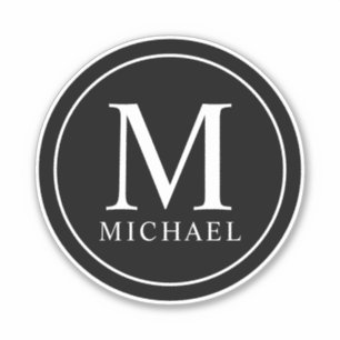 Sticker Monogram professionnel et nom