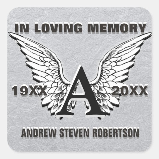 Sticker Monogram Silver (Devant)