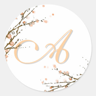 Sticker Monogramme "A" à "Z" personnalisable