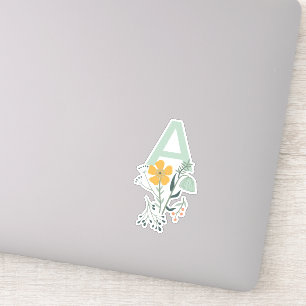 Sticker Monogramme Belle flore botanique Personnaliser