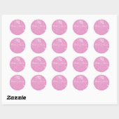 Sticker Monogramme Bride Rose & Groom (Feuille)