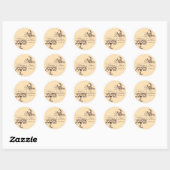 Sticker Monogramme Brown et Jaune (Feuille)