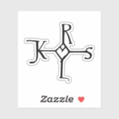 Sticker Monogramme de Charlemagne (Feuille)