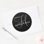 Sticker Monogramme de la chambre de Mariage person (Enveloppe)