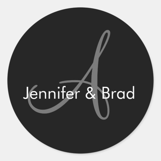 Sticker Monogramme de la chambre de Mariage person (Devant)