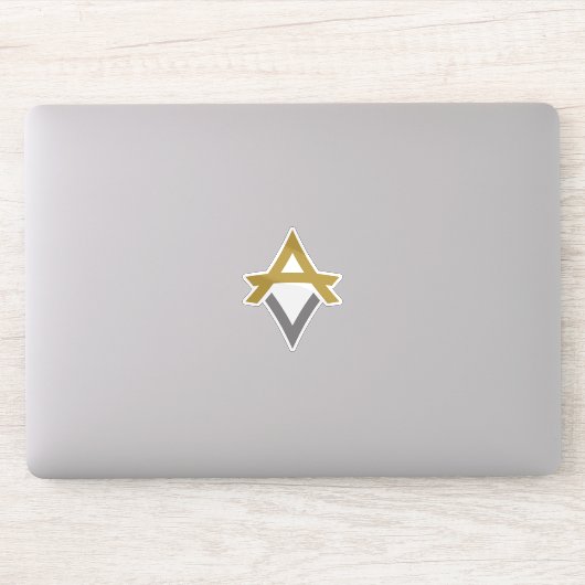 Sticker Monogramme de lettre VA minimal moderne et classiq (Ordinateur)