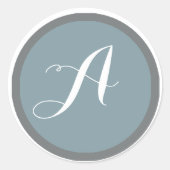 Sticker monogramme et sceau d'enveloppe (Devant)