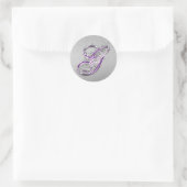 Sticker Monogramme G de Parties scintillant violet (Sac)