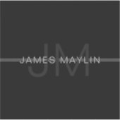 Sticker Monogramme gris foncé, nom et bande géométrique (Devant)