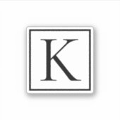 Sticker Monogramme initial (Devant)