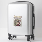 Sticker Monogramme initial de Jésus Foi Monogramme initial (Sur valise)