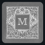 Sticker Monogramme Inspiré De Chalkboard<br><div class="desc">Un autocollant au design inspiré du tableau de bord. Personnalisez avec votre initiale.</div>