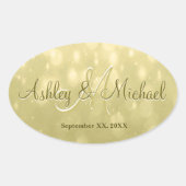 Sticker Monogramme | Or jaune (Devant)