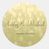 Sticker Monogramme | Or jaune (Devant)