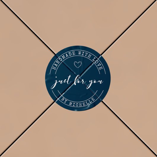 Sticker Monogramme Personnalisé Fait À La Main Ave