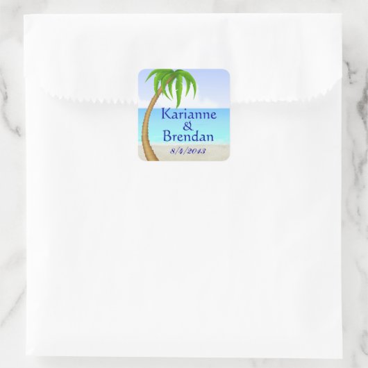 Sticker Monogramme Plage - SRF (Sac)