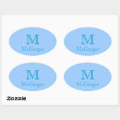 Sticker - Monogramme portant le nom 3 (Feuille)