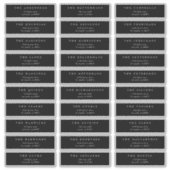 Sticker Monogramme traditionnel Noir Crest Mariage classiq (Devant)