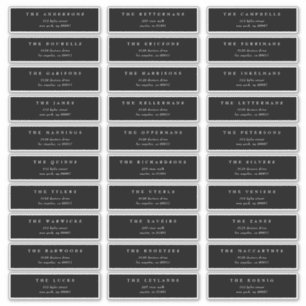 Sticker Monogramme traditionnel Noir Crest Mariage classiq