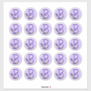Sticker Monogrammes Lavande Style Felt