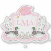 Sticker Monographie de canard de Mallard Crest (Devant)