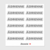 Sticker Monoline Big Letters Nom personnalisé (Feuille)