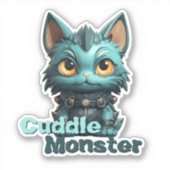 Sticker Monster Cat - "Monstre Cuddle" (Devant)
