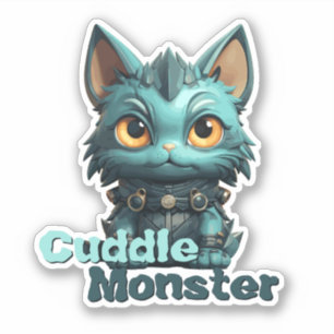 Sticker Monster Cat - "Monstre Cuddle"